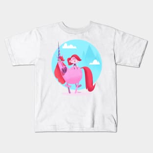 Sassy unicorn lady Kids T-Shirt